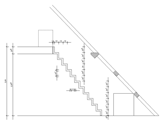 Detailschnitt Treppe