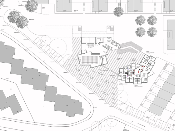 Sonnenbhl Ost - Lageplan - Hochhaus EG